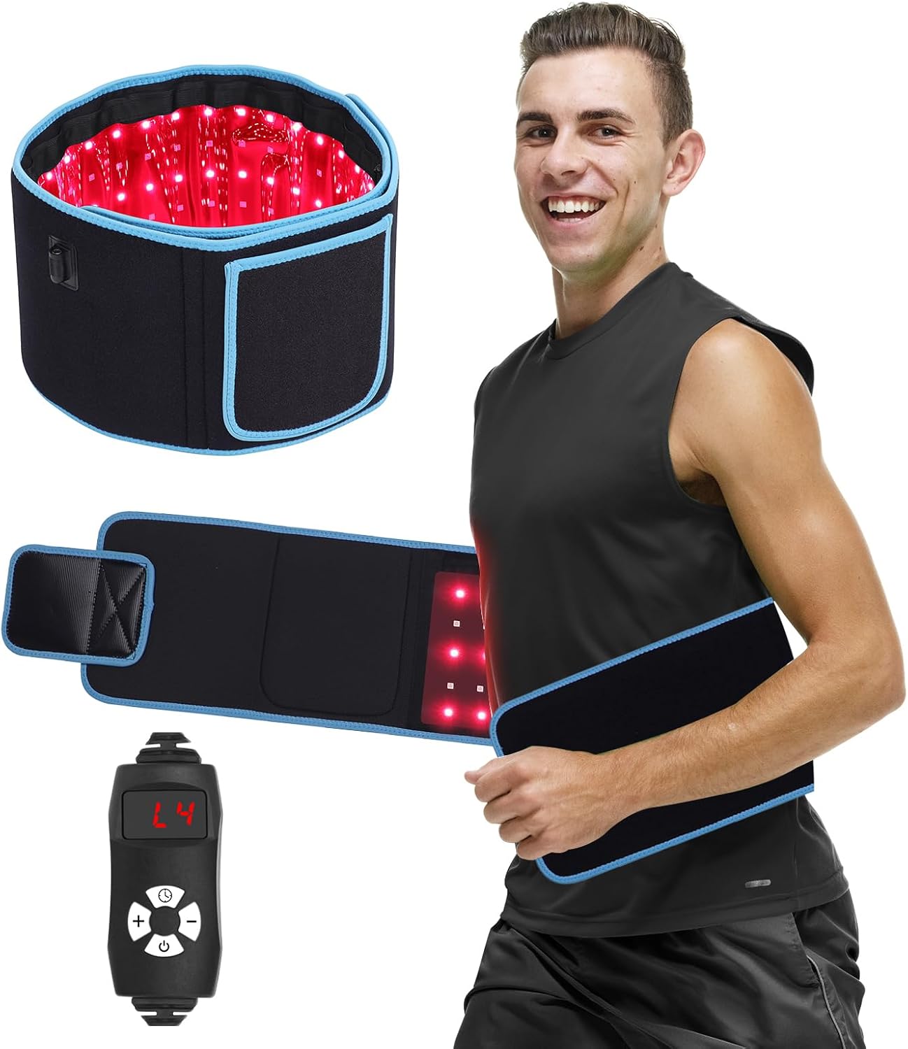 Crossfit Gym - حزام تدليك بالعلاج الضوئي LED مع